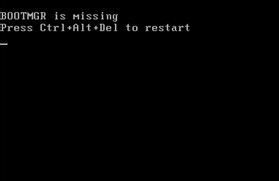 win7出現bootmgr is missing怎麼解決