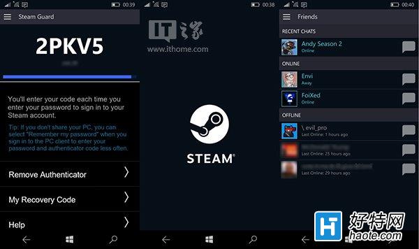 WP8.1/Win10 Mobile版《Steam》更新：新增中文支持