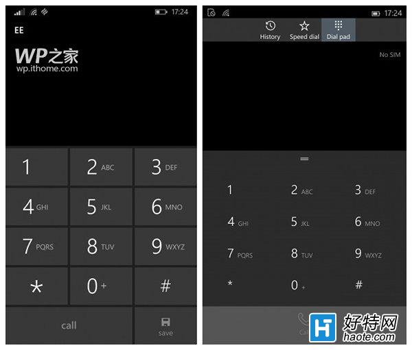 Win10手機預覽版與WP8.1系統UI多圖對比