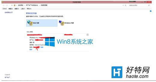 Win8.1找回網站登陸的賬戶和密碼教程