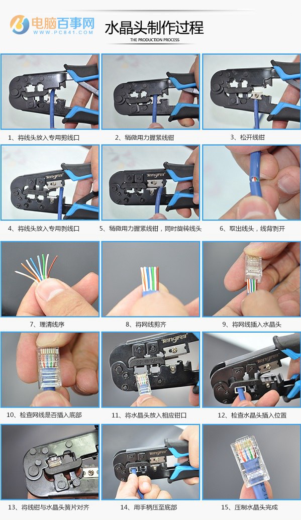 網線怎麼接 史上最全網線水晶頭接法圖解