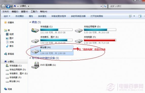 Win7硬盤分區