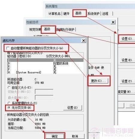 關閉磁盤分頁