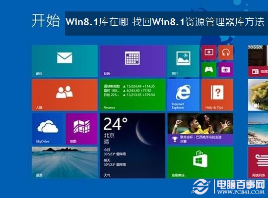 Win8.1庫在哪 找回Win8.1資源管理器庫方法