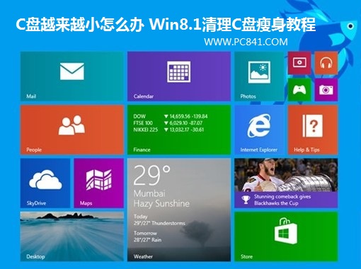 C盤越來越小怎麼辦 Win8.1清理C盤瘦身教程