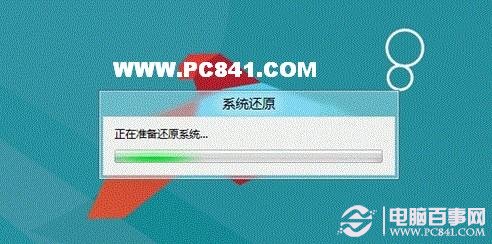 win8系統還原中...