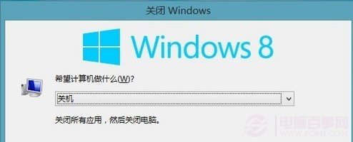 Win8關機界面