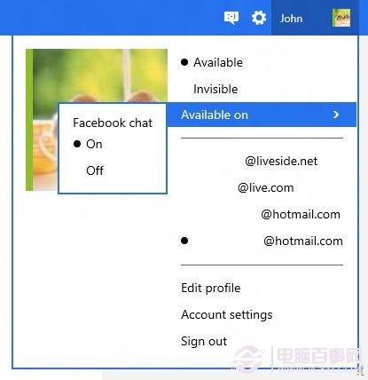Facebook Chat窗口