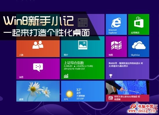 Win8新手小記 一起來打造個性化桌面