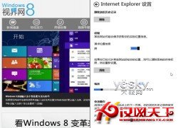 Windows 8系統新界面IE10浏覽器快捷操作