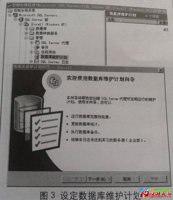 設定數據庫維護計劃