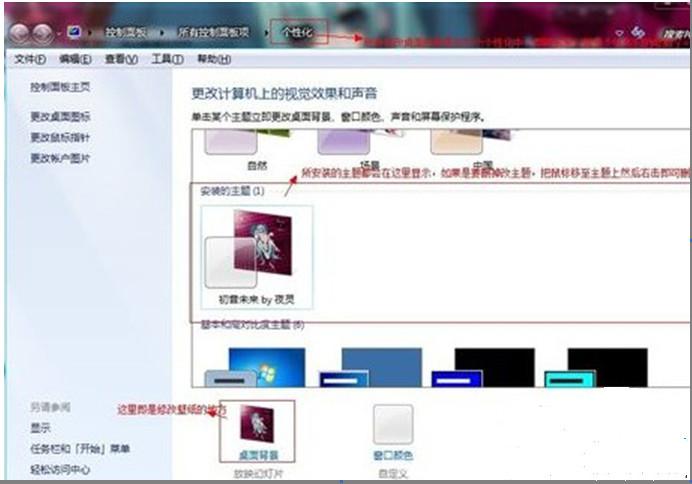 win7系統怎麼安裝個性化主題