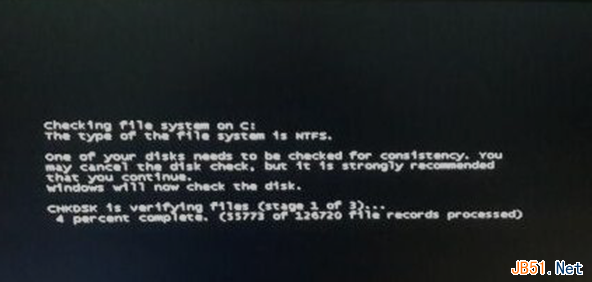Windows7開機提示checking file system on c的兩種原因分析