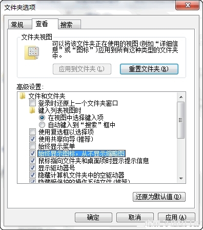 選擇關閉Windows 7視頻預覽節約系統