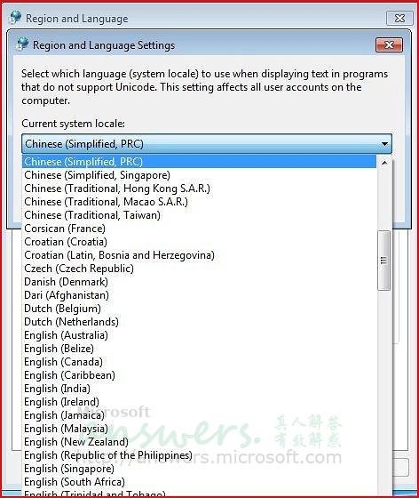 Windows7英文系統顯示中文亂碼的解決