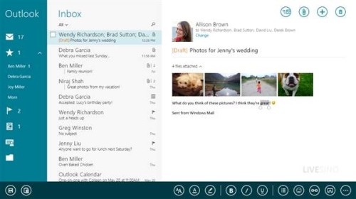 Win8.1預覽版郵件、日歷與人脈應用更新預覽