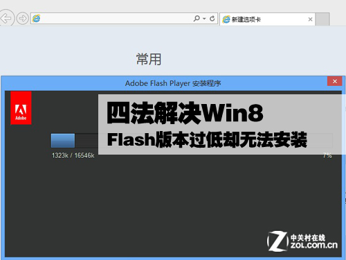 Win8 Flash版本過低卻無法安裝怎麼辦