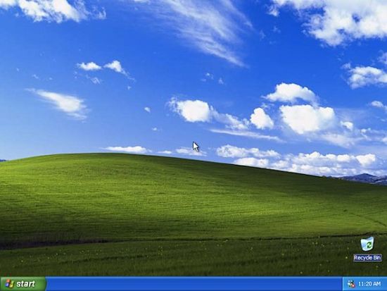 Windows XP推出的新背景圖片