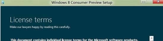 Win8 Beta更名為消費者預覽版
