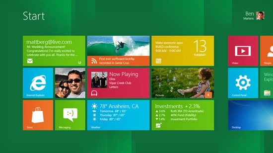 Windows 8首批預裝應用程序曝光