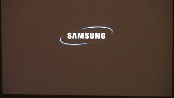 The Samsung Logo shown as the PC is powered up