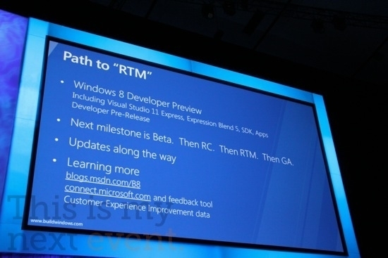 微軟Windows 8正式版最快一年後上市