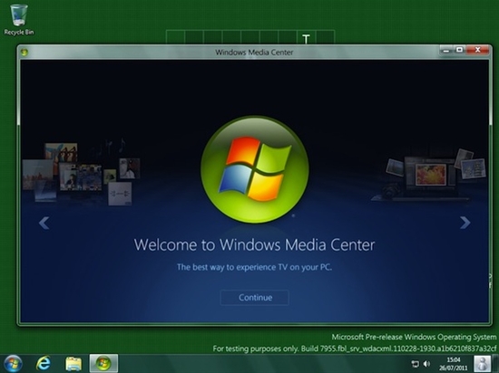 微軟承認Windows Media Center發展不佳 將整合至Win8