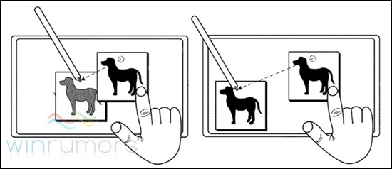 微軟Windown 8觸摸手勢+手寫筆專利曝光