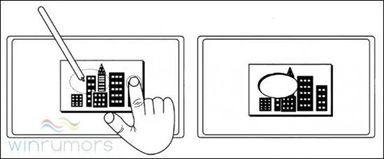 微軟Windown 8觸摸手勢+手寫筆專利曝光
