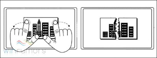 微軟Windown 8觸摸手勢+手寫筆專利曝光