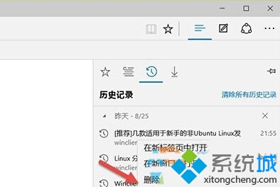 Windows10系統清除Edge浏覽器歷史記錄的步驟3