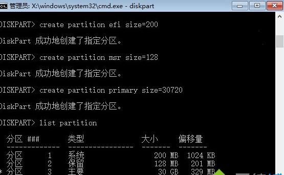 圖6：分區過程采用虛擬機模擬，因此主分區大小設定30GB僅作為操作演示，實際操作按照第10步執行