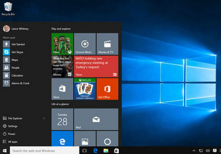 新版win10菜單什麼樣