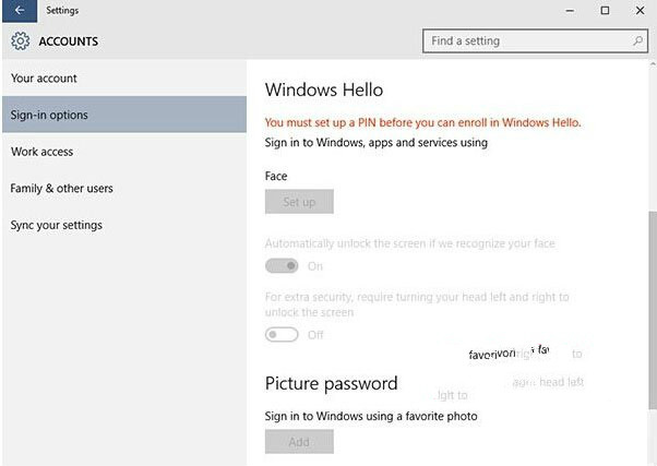 Win10系統Windows Hello功能如何使用