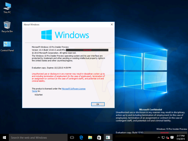 Win10 Build 10163截圖曝光：修復Bug+提升性能