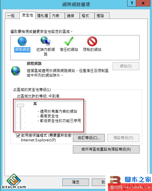 IE安全性高等級
