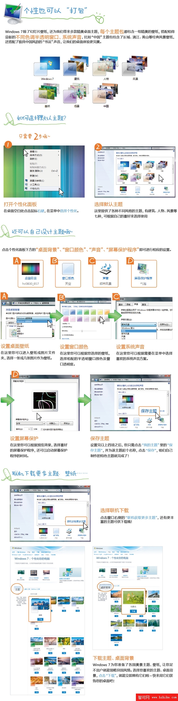 Windows 7漫畫專輯：桌面主題包 