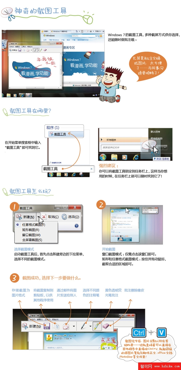 Windows 7漫畫專輯：神奇的截圖工具