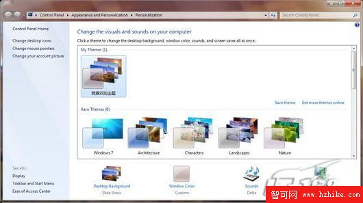 Windows 7設置更多的區域主題效果