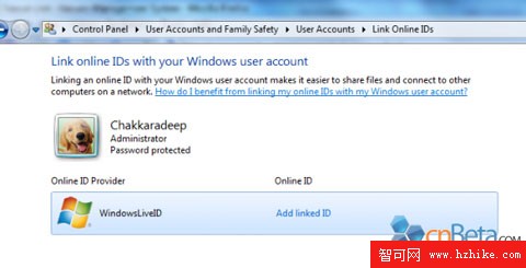 Windows 7:Homegroup中鏈接在線ID並共享