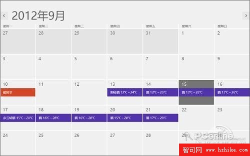 Win8超實用技巧 讓天氣顯示在日歷上