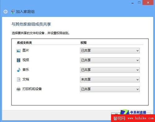 Win8系統技巧之Win8家庭組/文件共享