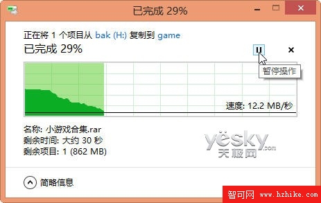 耳目一新 新界面Win8文件操作靈活方便