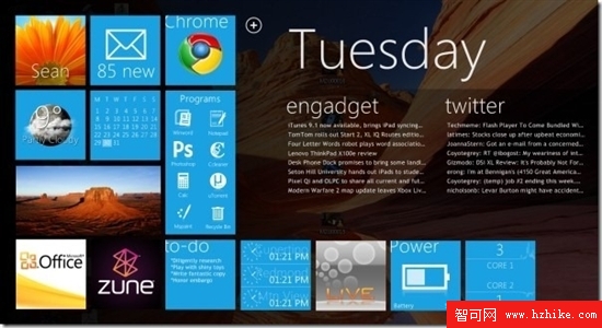 Windows 8界面或將效仿Windows Phone 7