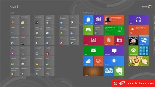 五花八門的Windows 8開始屏幕