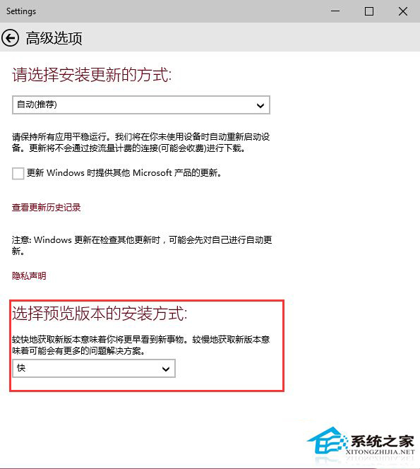 Win10系統怎麼切換到快速更新模式