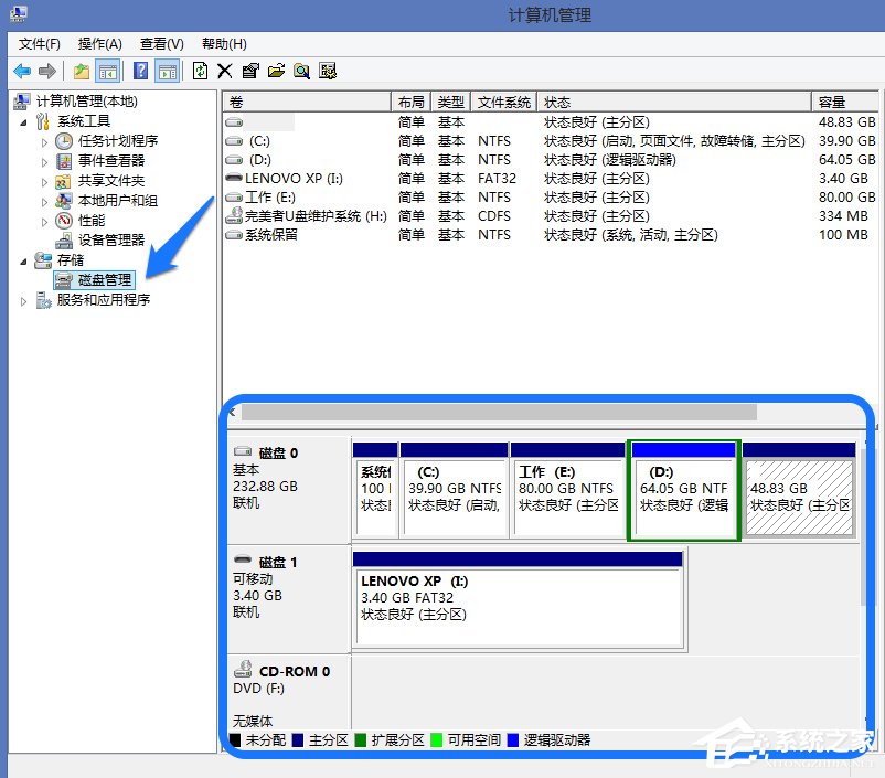 Win8系統怎麼進行磁盤管理？