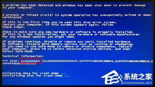 Win8電腦藍屏故障錯誤代碼0x000000f4怎麼解決？