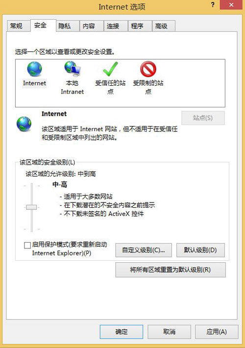 win8.1上傳圖片不是難事 取消ie11增強保護模式