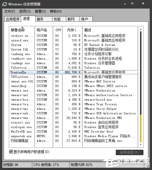 Win7系統進程Trustedinstaller.exe占用內存很高怎麼處理？